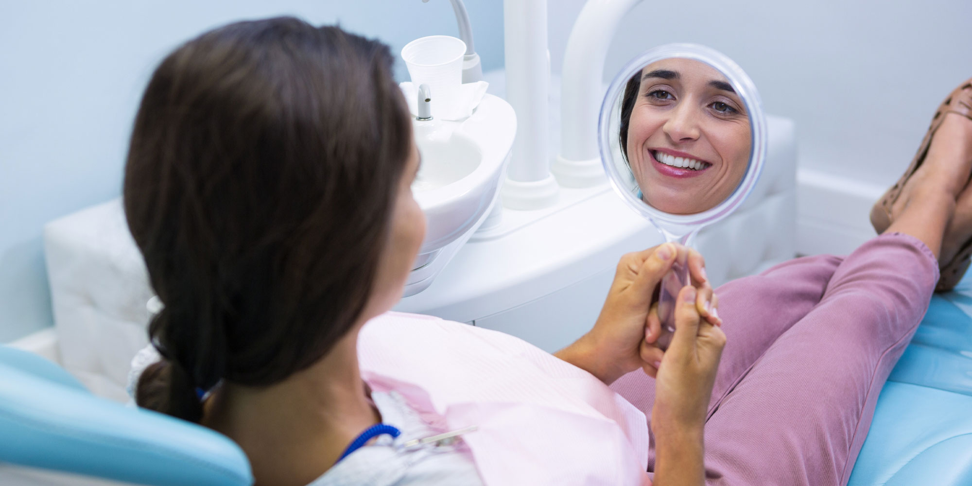dental patient after smile makeover